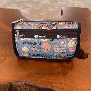 LeSportsac Cosmetic Pouch Food Snacks From Around The World